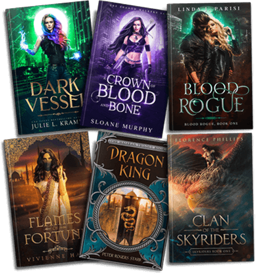 Book cover journey collage